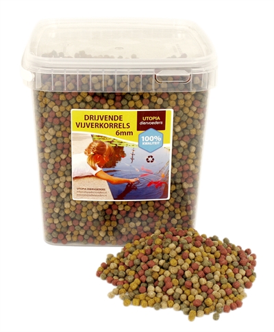 Utopia diertotaal vijverkorrel drijvend 6 mm | 2 kg