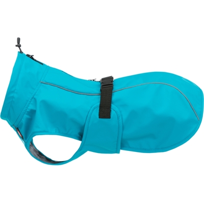 Trixie regenjas hond vimy blauw | rug 35 cm, buik 34-46 cm