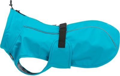 Trixie regenjas hond vimy blauw | rug 45 cm, buik 44-56 cm