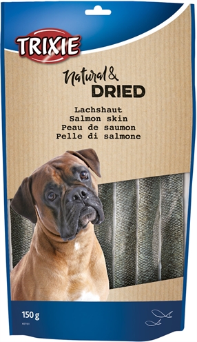 Trixie zalmhuid gedroogd | 150 gr snack voor honden