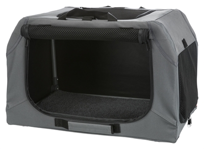Trixie soft kennel easy reisbench | grijs 71x51x49 cm