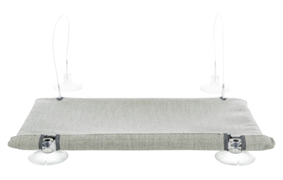 Trixie kattenmand hangmat velours grijs | 50x30 cm