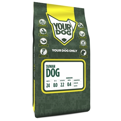 Yourdog taiwan dog senior | 3 kg hondenvoer voor oudere honden