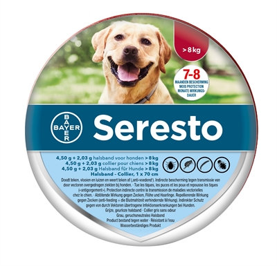 Bayer seresto teken- en vlooienband hond | 70 cm vanaf 8 kg