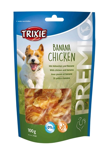 Trixie premio banana chicken | 100 gr 6 st snack voor honden