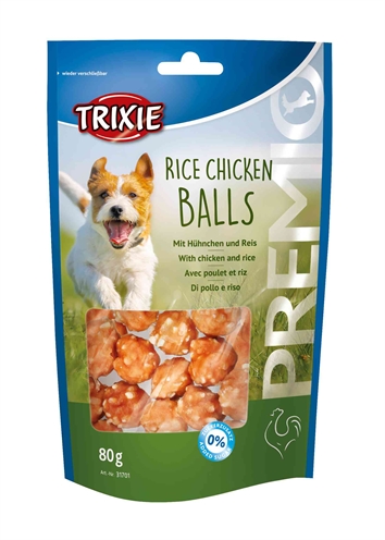 Trixie premio rice chicken balls | 80g, 6 stuks