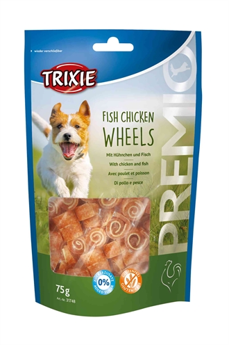 Trixie premio fish chicken wheels | 75 gr 6 st