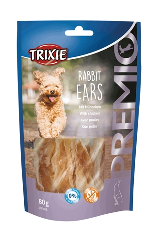 Trixie premio rabbit ears | 80 gr - 6 stuks snack voor honden