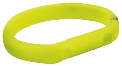 Trixie lichtgevende halsband hond flash | groen 50x1,8 cm 2 st