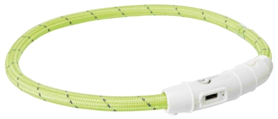 Trixie lichtgevende halsband hond flash | groen 35x0,7 cm