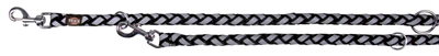 Trixie hondenriem cavo reflective | verstelbaar zwart 200x1,8 cm