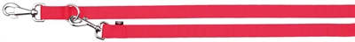 Trixie hondenriem classic verstelbaar rood | 200x2,5 cm