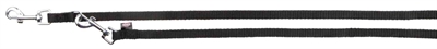 Trixie hondenriem classic | verstelbaar zwart 200x1 cm