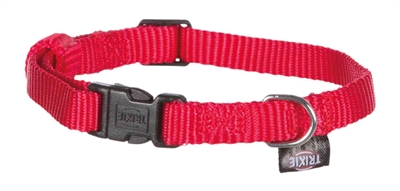 Trixie halsband hond classic rood | 22-35x1 cm
