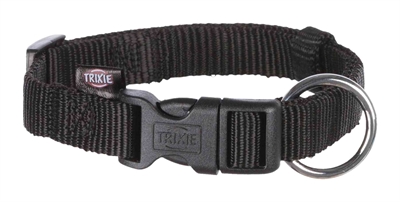 Trixie halsband hond classic zwart | 40-65x2,5 cm