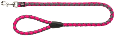 Trixie hondenriem cavo fuchsia / grijs | 100x1,2 cm