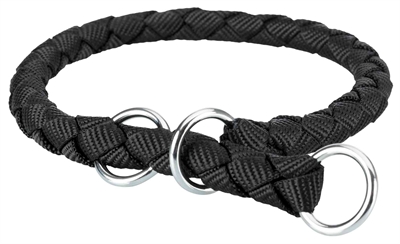 Trixie halsband hond cavo halfslip | zwart 25-31x1,2 cm