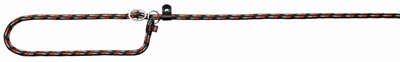 Trixie hondenriem mountain rope | 170x1,3 cm zwart/oranje