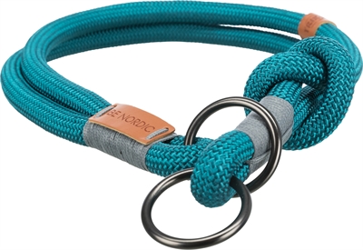 Trixie halsband hond be nordic halfslip petrol/lichtgrijs | 40x0,8 cm