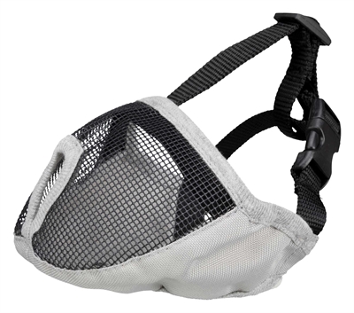 Trixie muilkorf platneus polyester grijs | s 31 cm 2 st
