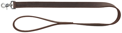Trixie hondenriem rustic vetleer donkerbruin | 100x2,5 cm