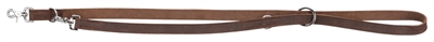 Trixie hondenriem rustic | donkerbruin 200x2 cm verstelbaar vetleer