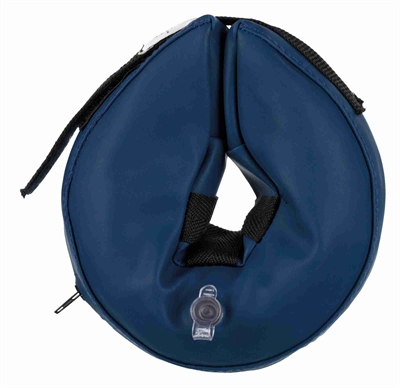 Trixie beschermkraag opblaasbaar blauw | xxs 14-18x6,5 cm