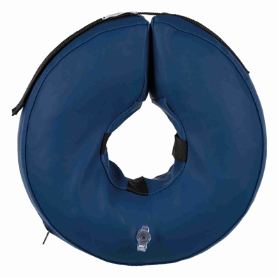 Trixie beschermkraag opblaasbaar blauw | s 24-31x9,5 cm