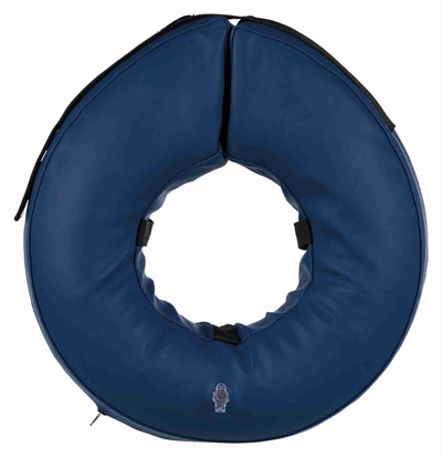 Trixie beschermkraag opblaasbaar blauw | m-l 45-57x11 cm