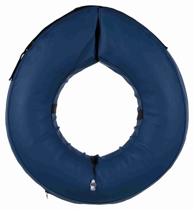 Trixie beschermkraag opblaasbaar blauw | m 40-45x11,5 cm