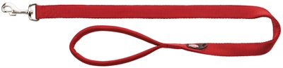 Trixie hondenriem premium | rood 120x1 cm