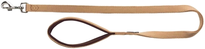 Trixie hondenriem premium karamel beige
