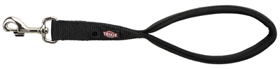 Trixie hondenriem premium korthouder zwart | 37x2,5 cm