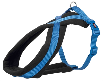 Trixie hondentuig premium touring | blauw 35-65x2 cm