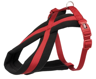 Trixie hondentuig premium touring | rood 35-65x2 cm