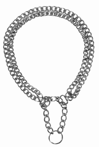 Trixie halsband hond half-slip ketting 60x0,25 cm | 2 rijen