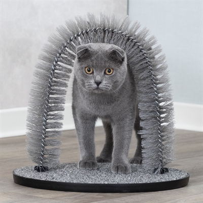 Trixie vachtverzorgingsboog grijs 36×33 cm – voor katten