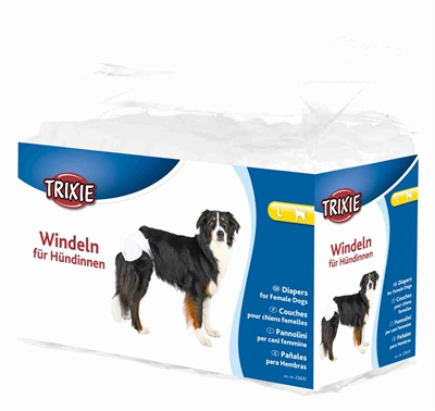 Trixie luiers voor teven | l 38-56 cm, 12 stuks