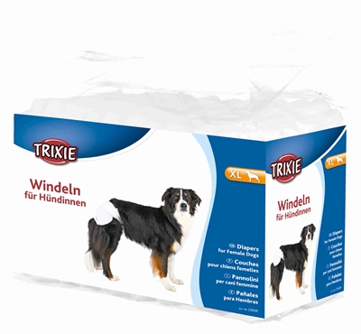 Trixie luiers voor teven | xl 40-58 cm 12 st