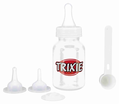Trixie zoogflessenset transparant / wit | 3x120 ml