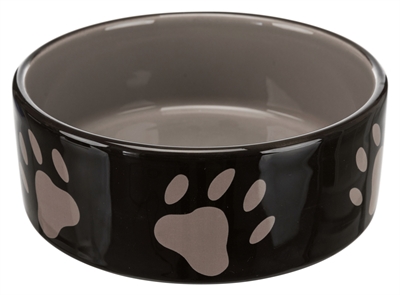 Trixie voerbak pootmotief keramiek bruin/taupe | 16x16 cm 800 ml