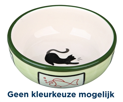 Trixie voerbak / waterbak kat keramiek assorti | 13 cm 350 ml 4 st