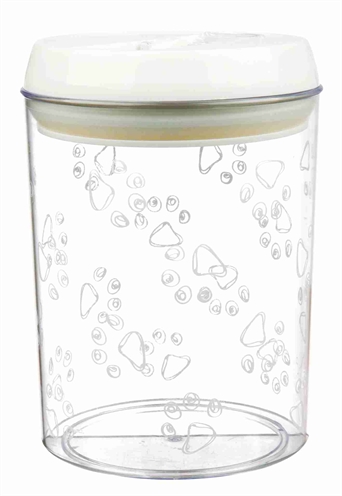 Trixie voorraadpot kunststof 1,5 ltr transparant/wit | 17,5 cm