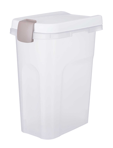 Trixie voerton luchtdicht 15ltr | transparant/wit, 22x34x41,5 cm