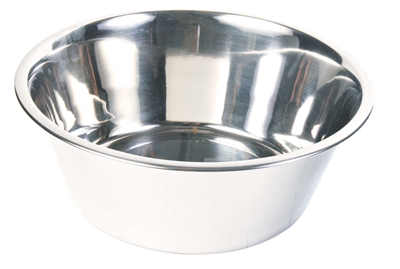 Trixie rvs voer/waterbak | 28x28 cm, 4.5 l, 4 stuks