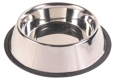 Trixie voerbak rvs met rubbersring | 34x34 cm 2,8 l 4 st