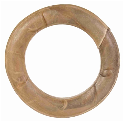 Trixie kauwring gedroogde runderhuid 15×15 cm – 10x175 gr