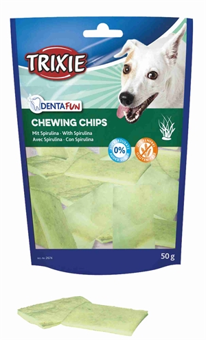 Trixie denta fun spirulina chewing chips | 6x50 gr