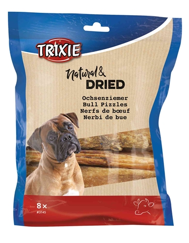 Trixie bullenpees gedroogd 12 cm | 8 st. / 100 g