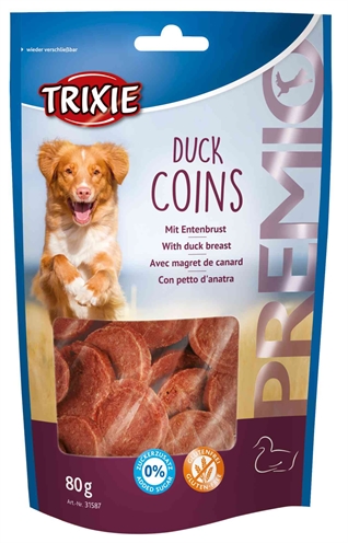 Trixie premio duck coins | 6x80 gr hunde snack